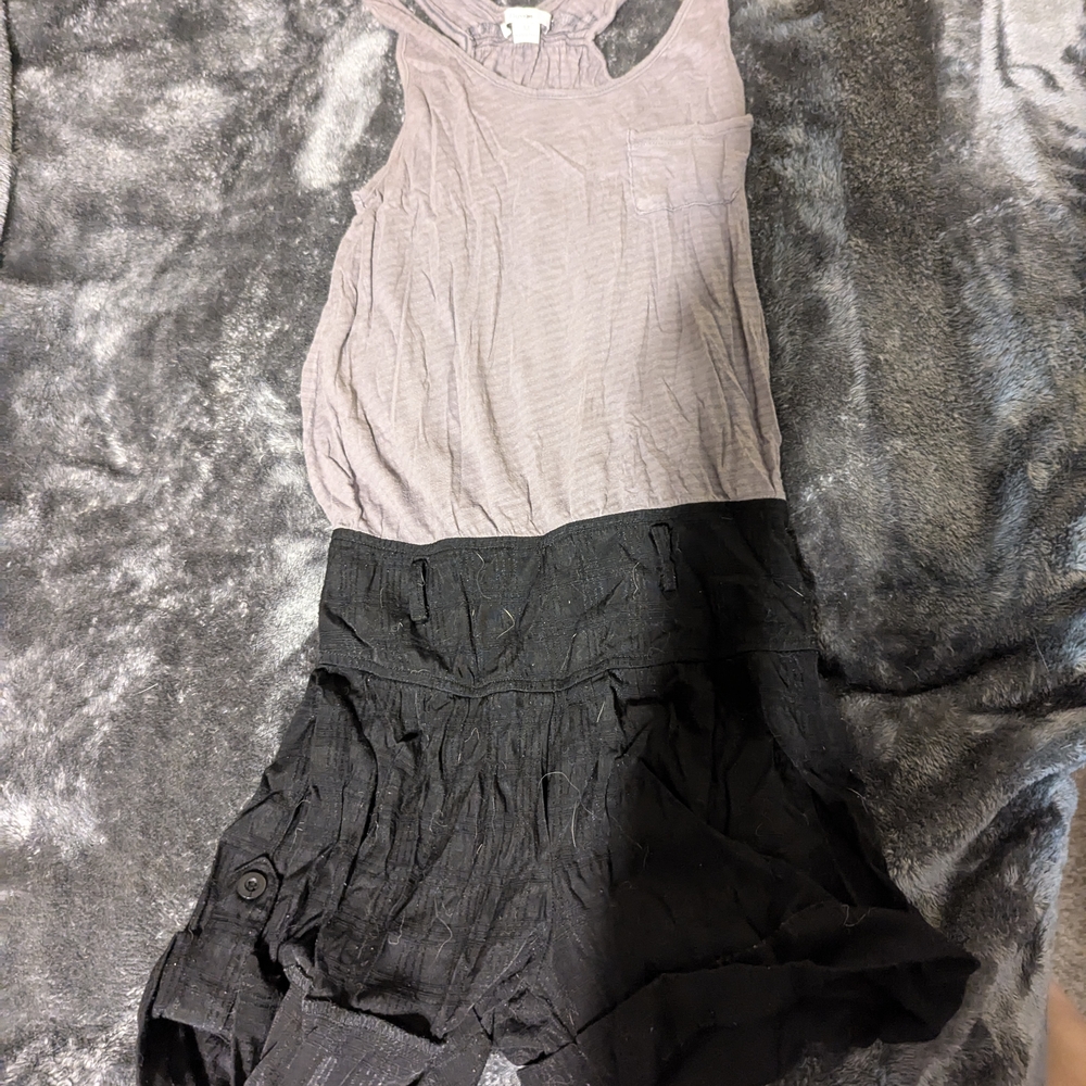 Papaya Black and Gray Jumpsuit